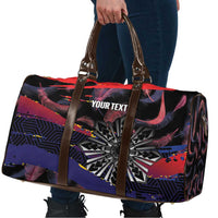 Philippines Sun Tattoo Travel Bag Feathers Filipinas Grunge Style Black