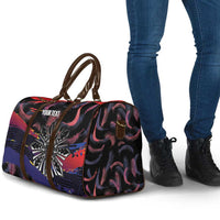 Philippines Sun Tattoo Travel Bag Feathers Filipinas Grunge Style Black