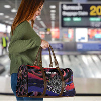 Philippines Sun Tattoo Travel Bag Feathers Filipinas Grunge Style Black