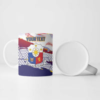 Philippines Sun Tattoo Ceramic Mug Feathers Filipinas Grunge Style White LT14 - Polynesian Pride