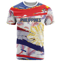 Philippines Sun Tattoo T Shirt Feathers Filipinas Grunge Style White LT14 White - Polynesian Pride