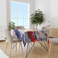 Philippines Sun Tattoo Tablecloth Feathers Filipinas Grunge Style White LT14 - Polynesian Pride