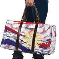 Philippines Sun Tattoo Travel Bag Feathers Filipinas Grunge Style White