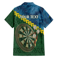 Personalised Solomon Islands Darts Hawaiian Shirt Tropical Leaves Melanesian Pattern LT14 - Polynesian Pride