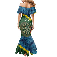 Personalised Solomon Islands Darts Mermaid Dress Tropical Leaves Melanesian Pattern LT14 - Polynesian Pride