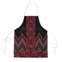 Red Aotearoa Mangopare Kowhaiwhai Niho Taniwha Apron Maori New Zealand - Polynesian Pride