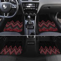 Red Aotearoa Mangopare Kowhaiwhai and Niho Taniwha Car Mats Maori New Zealand