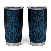 Blue Aotearoa Mangopare Kowhaiwhai and Niho Taniwha Tumbler Cup Maori New Zealand