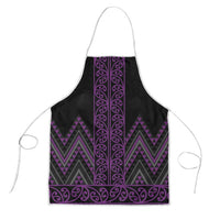 Purple Aotearoa Mangopare Kowhaiwhai Niho Taniwha Apron Maori New Zealand - Polynesian Pride