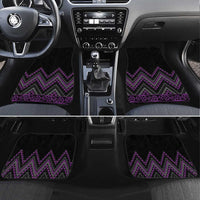 Purple Aotearoa Mangopare Kowhaiwhai and Niho Taniwha Car Mats Maori New Zealand