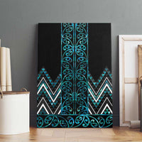 Paua Shell Aotearoa Mangopare Kowhaiwhai and Niho Taniwha Canvas Wall Art Maori New Zealand