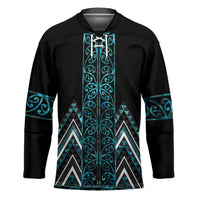 Paua Shell Aotearoa Mangopare Kowhaiwhai Niho Taniwha Hockey Jersey Maori New Zealand - Polynesian Pride