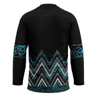 Paua Shell Aotearoa Mangopare Kowhaiwhai Niho Taniwha Hockey Jersey Maori New Zealand - Polynesian Pride