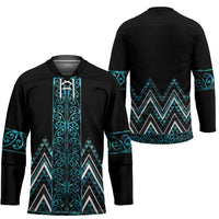 Paua Shell Aotearoa Mangopare Kowhaiwhai Niho Taniwha Hockey Jersey Maori New Zealand - Polynesian Pride