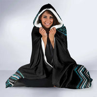 Paua Shell Aotearoa Mangopare Kowhaiwhai and Niho Taniwha Hooded Blanket Maori New Zealand