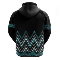 Paua Shell Aotearoa Mangopare Kowhaiwhai and Niho Taniwha Hoodie Maori New Zealand