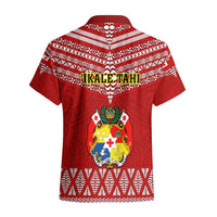 Tonga Rugby Hawaiian Shirt 2023 World Cup Tongan Kupesi Ngatu Pattern LT14 - Polynesian Pride