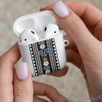 Fiji Day 1970 AirPods Case For Fiji Ever Fiji Tapa Pattern White LT14 - Polynesian Pride