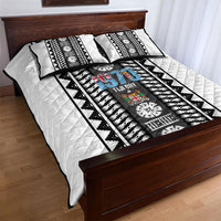 Fiji Day 1970 Quilt Bed Set For Fiji Ever Fiji Tapa Pattern White LT14 - Polynesian Pride