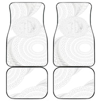 Tonga White Sunday Car Mats Fakame Tongan Ngatu Turtle LT14 - Polynesian Pride