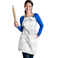 Samoa White Sunday Apron Lotu Tamaiti Samoan Siapo Teuila Flowers LT14 - Polynesian Pride