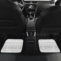 Samoa White Sunday Car Mats Lotu Tamaiti Samoan Siapo Teuila Flowers LT14 Set 2pcs - Back White - Polynesian Pride