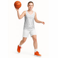 Niue White Sunday Basketball Jersey Aho Tapu Fanau Hiapo Pattern LT14 - Polynesian Pride