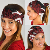 Whero Aotearoa Atua Tumatauenga Personalised Neck Gaiter Maori God Of War Tiki With Taiaha LT14 - Polynesian Pride