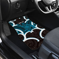 Kikorangi Aotearoa Atua Tumatauenga Personalised Car Mats Maori God Of War Tiki With Taiaha LT14 - Polynesian Pride