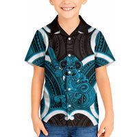 Kikorangi Aotearoa Atua Tumatauenga Personalised Hawaiian Shirt Maori God Of War Tiki With Taiaha LT14 - Polynesian Pride