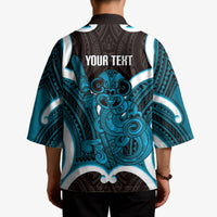 Kikorangi Aotearoa Atua Tumatauenga Personalised Kimono Maori God Of War Tiki With Taiaha LT14 - Polynesian Pride