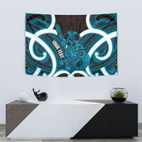 Kikorangi Aotearoa Atua Tumatauenga Personalised Tapestry Maori God Of War Tiki With Taiaha LT14 - Polynesian Pride