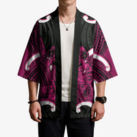 Mawhero Aotearoa Atua Tumatauenga Personalised Kimono Maori God Of War Tiki With Taiaha LT14 - Polynesian Pride
