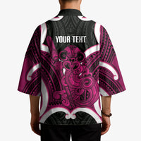 Mawhero Aotearoa Atua Tumatauenga Personalised Kimono Maori God Of War Tiki With Taiaha LT14 - Polynesian Pride