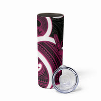 Mawhero Aotearoa Atua Tumatauenga Skinny Tumbler Maori God Of War Tiki With Taiaha LT14 - Polynesian Pride