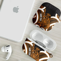 Karaka Aotearoa Atua Tumatauenga Personalised AirPods Case Maori God Of War Tiki With Taiaha LT14 - Polynesian Pride