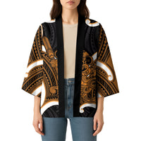 Karaka Aotearoa Atua Tumatauenga Personalised Kimono Maori God Of War Tiki With Taiaha LT14 - Polynesian Pride