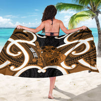 Karaka Aotearoa Atua Tumatauenga Personalised Sarong Maori God Of War Tiki With Taiaha LT14 - Polynesian Pride