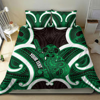 Kakariki Aotearoa Atua Tumatauenga Personalised Bedding Set Maori God Of War Tiki With Taiaha LT14 - Polynesian Pride