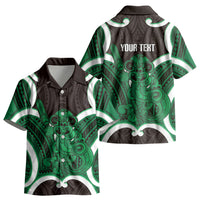Kakariki Aotearoa Atua Tumatauenga Personalised Kid Hawaiian Shirt Maori God Of War Tiki With Taiaha LT14 - Polynesian Pride