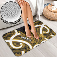 Kowhai Aotearoa Atua Tumatauenga Personalised Bathroom Set Maori God Of War Tiki With Taiaha LT14 - Polynesian Pride