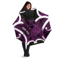 Waiporoporo Aotearoa Atua Tumatauenga Personalised Umbrella Maori God Of War Tiki With Taiaha LT14 - Polynesian Pride