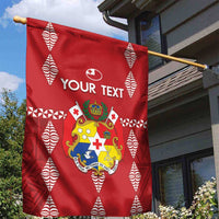 Custom Tonga Rugby 2024 Garden Flag Go Champions Ikale Tahi Ngatu Pattern LT14 - Polynesian Pride
