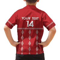 Custom Tonga Rugby 2024 Hawaiian Shirt Go Champions Ikale Tahi Ngatu Pattern LT14 - Polynesian Pride