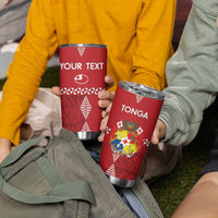 Custom Tonga Rugby 2024 Tumbler Cup Go Champions Ikale Tahi Ngatu Pattern LT14 - Polynesian Pride