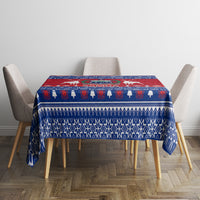 Personalised Samoa Christmas Tablecloth Samoan Coat Of Arms Manuia Le Kirisimas LT14 - Polynesian Pride