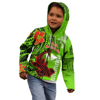 Personalised Hawaii Christmas Kid Hoodie Mele Kalikimaka Kakau Polynesian Shark Tattoo LT14 - Polynesian Pride