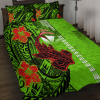 Personalised Hawaii Christmas Quilt Bed Set Mele Kalikimaka Kakau Polynesian Shark Tattoo LT14 - Polynesian Pride