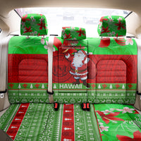 Personalised Hawaii Christmas Back Car Seat Cover Mele Kalikimaka Hawaiian Santa Tropical Vibes