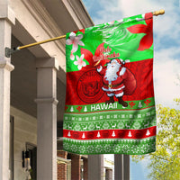 Personalised Hawaii Christmas Garden Flag Mele Kalikimaka Hawaiian Santa Tropical Vibes LT14 House Flag Red - Polynesian Pride